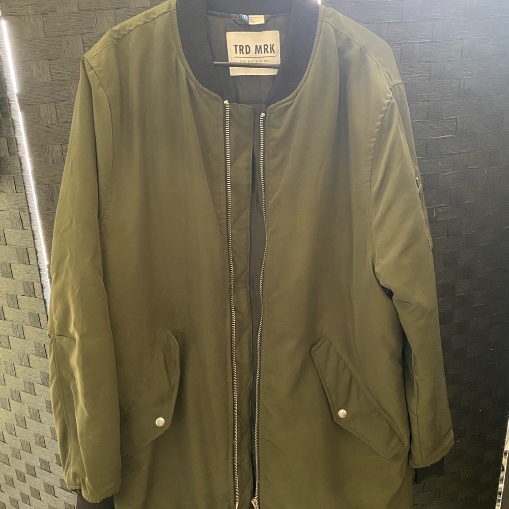 “ H&M brand “down green color jacket